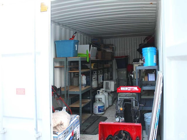 view of storage room