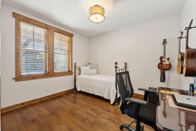 3250 E Thunderhawk Trl, Heber City, UT 84036 - bedroom with baseboards and wood finished floors