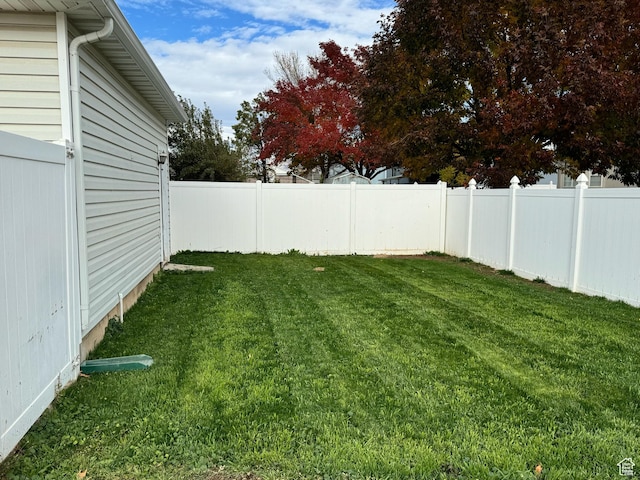 863 S 1520 E, Spanish Fork, UT 84660 - view of yard with a fenced backyard