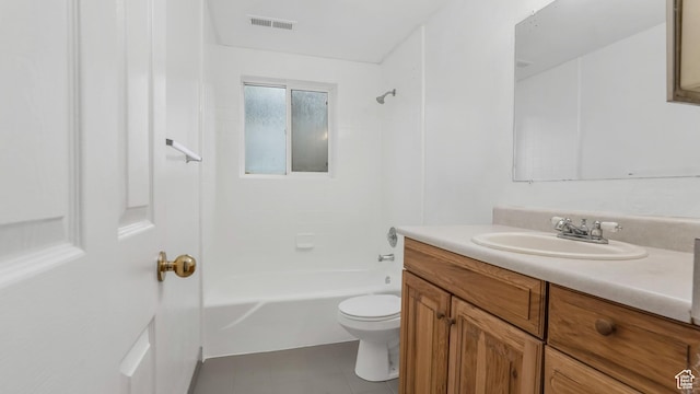 434 S 700 W Unit 4, Provo, UT 84601 - bathroom with toilet, visible vents, bathtub / shower combination, and vanity