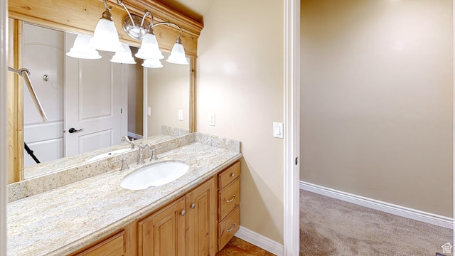 997 W 675 S, Mapleton, UT 84664 - bathroom with vanity and baseboards