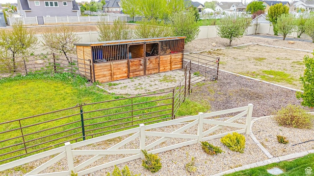 997 W 675 S, Mapleton, UT 84664 - view of yard with an exterior structure, a residential view, and an outbuilding