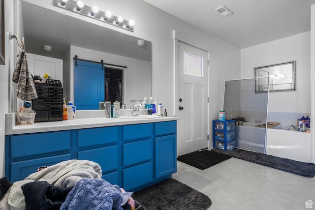 1635 W 700 S, Lehi, UT 84043 - bathroom featuring a garden tub and vanity