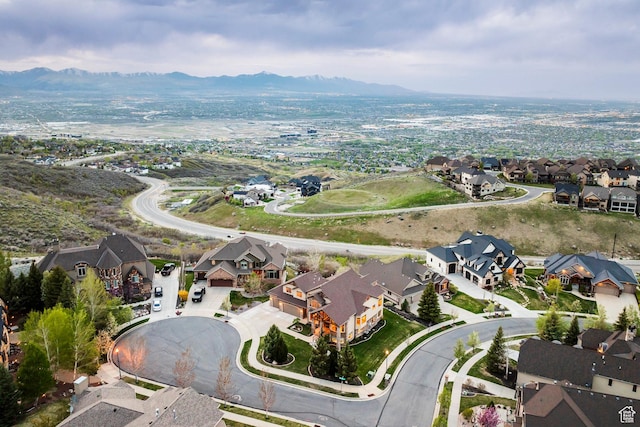 1263 E Wild Maple Ct, Draper, UT 84020 - drone / aerial view featuring a residential view and a mountain view
