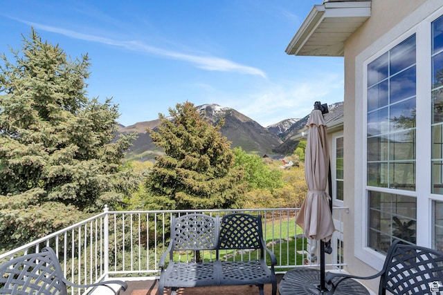 110 W Oak Cir, Woodland Hills, UT 84653 - balcony with a mountain view