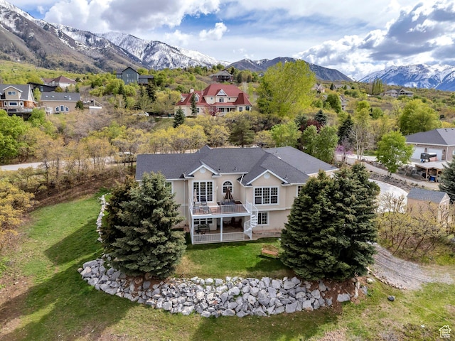 110 W Oak Cir, Woodland Hills, UT 84653 - drone / aerial view featuring a mountain view