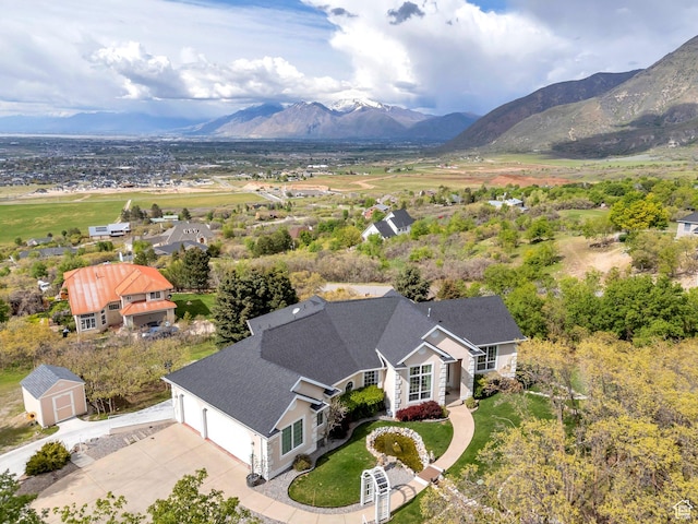 110 W Oak Cir, Woodland Hills, UT 84653 - birds eye view of property featuring a mountain view