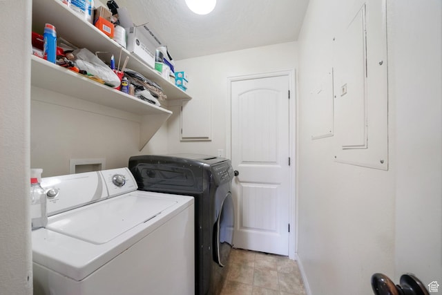 3569 E Rock Creek Rd Unit G2, Eagle Mountain, UT 84005 - laundry room with washer and dryer, laundry area, and electric panel