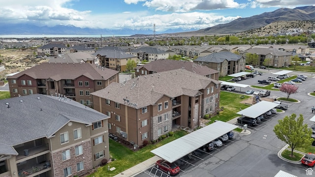 3569 E Rock Creek Rd Unit G2, Eagle Mountain, UT 84005 - aerial view featuring a mountain view and a residential view