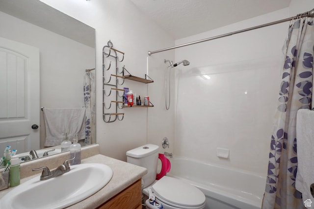 3569 E Rock Creek Rd Unit G2, Eagle Mountain, UT 84005 - full bathroom featuring toilet, shower / bath combination with curtain, and vanity