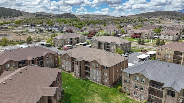 3569 E Rock Creek Rd Unit G2, Eagle Mountain, UT 84005 - drone / aerial view featuring a residential view and a mountain view