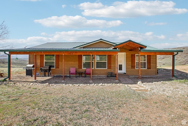 254 Parkview Ln E, Wanship, UT 84017 - rear view of property featuring metal roof