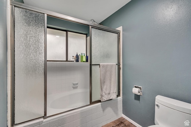239 Country Club Dr, Stansbury Park, UT 84074 - bathroom with toilet, wood finished floors, and baseboards
