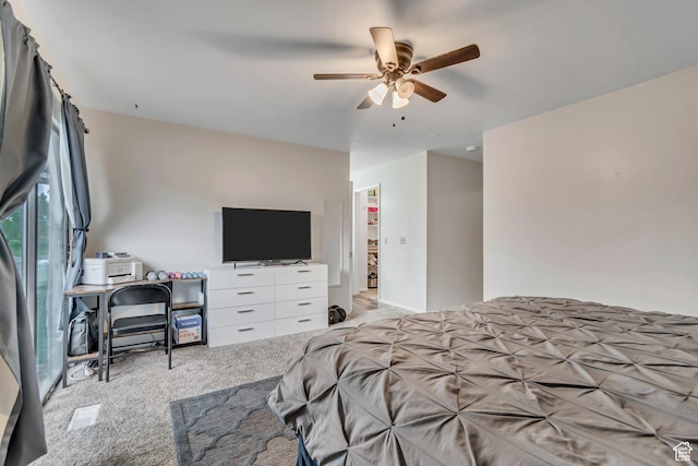 239 Country Club Dr, Stansbury Park, UT 84074 - bedroom with carpet and ceiling fan