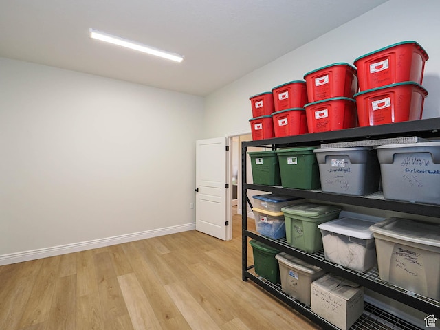 view of storage room