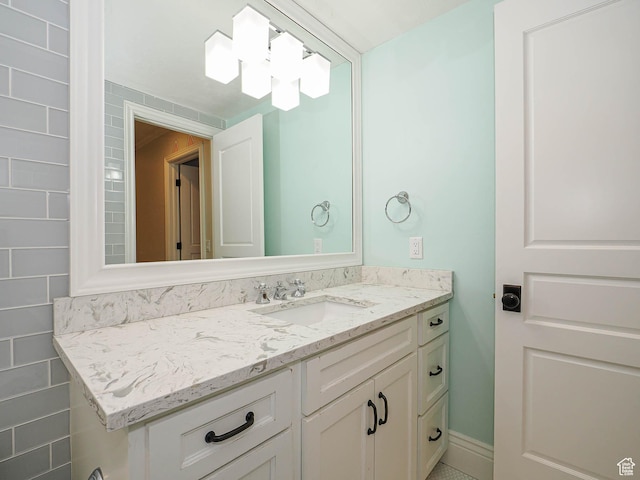bathroom featuring vanity