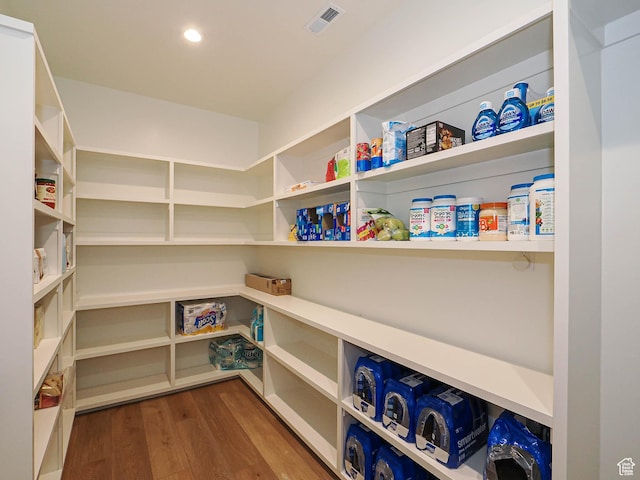 pantry featuring visible vents