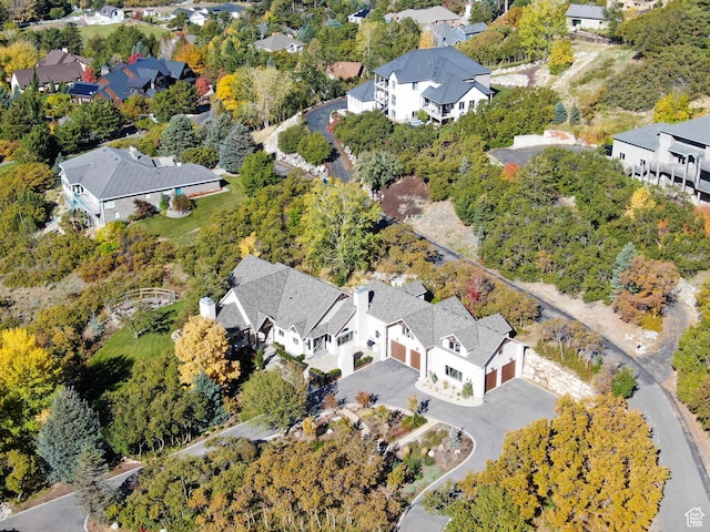 bird's eye view featuring a residential view