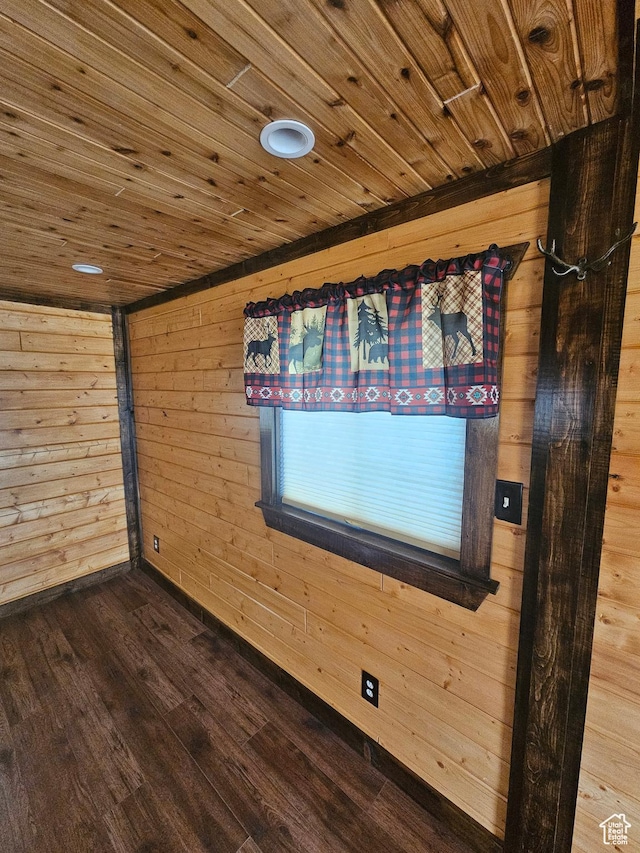 33383 W 8000 S, Duchesne, UT 84021 - unfurnished room with wood ceiling, wood walls, and wood finished floors