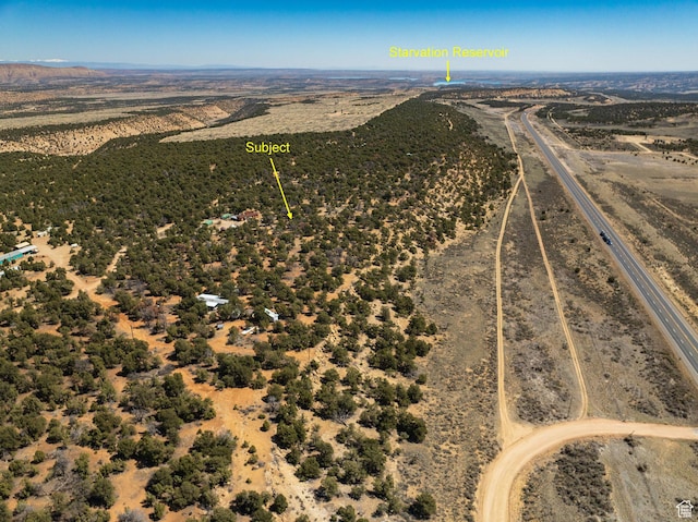 33383 W 8000 S, Duchesne, UT 84021 - overview of rural landscape with property boundaries highlighted and a desert landscape