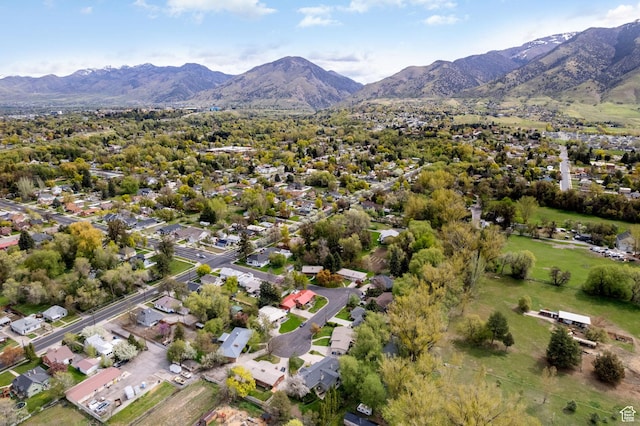 163 E 350 S, Logan, UT 84321 - bird's eye view featuring a residential view and a mountain view