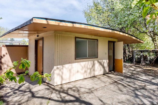 163 E 350 S, Logan, UT 84321 - view of property exterior featuring a patio area
