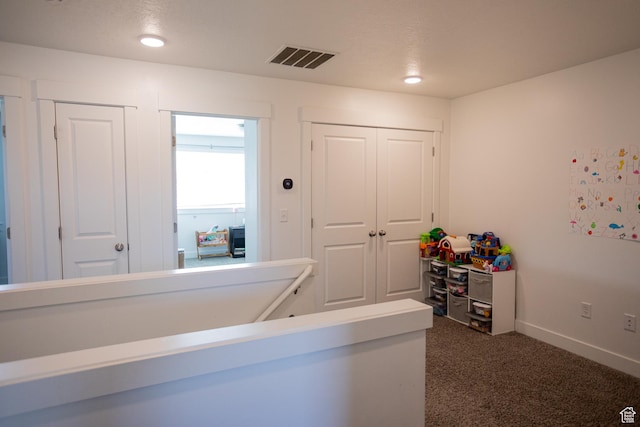 1809 S 1280 W, Logan, UT 84321 - hall featuring baseboards, carpet, recessed lighting, and visible vents