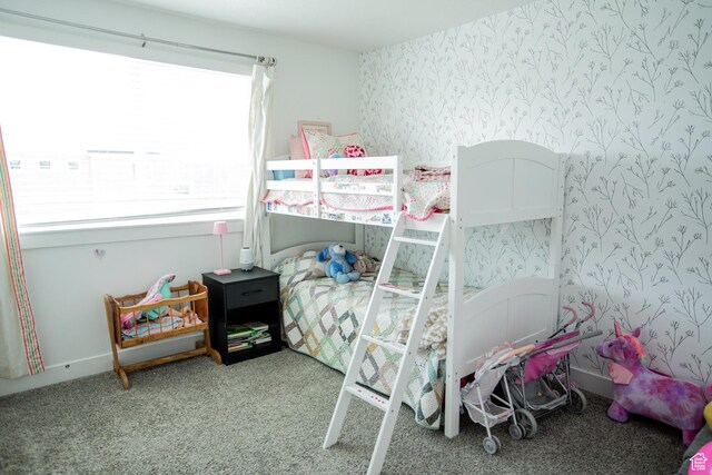 1809 S 1280 W, Logan, UT 84321 - bedroom featuring carpet and wallpapered walls