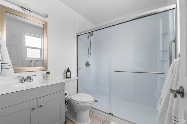 627 S 825 E, Layton, UT 84041 - full bath with vanity, tile patterned floors, a stall shower, and toilet