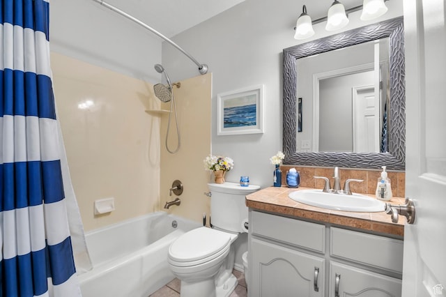 627 S 825 E, Layton, UT 84041 - full bath with vanity, tile patterned floors, shower / bath combination with curtain, and toilet