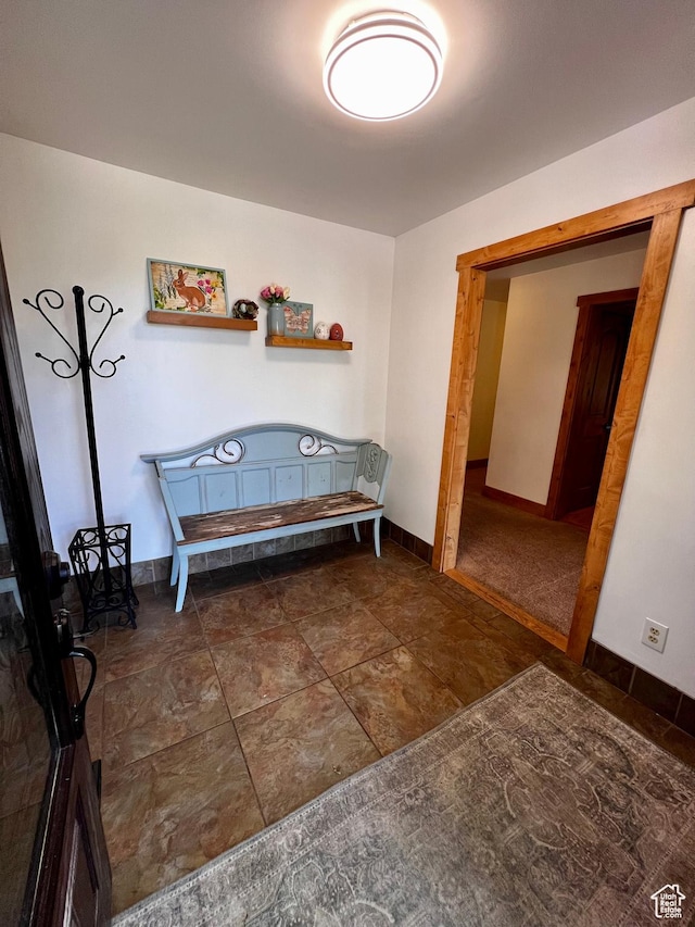 1752 Cedar View Rd, Soda Springs, ID 83276 - living area featuring baseboards and stone finish flooring