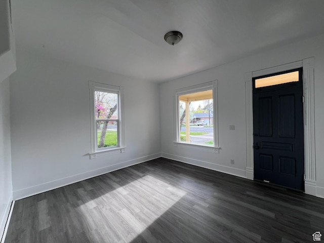 172 N 300 W, Logan, UT 84321 - interior space featuring baseboards and dark wood finished floors