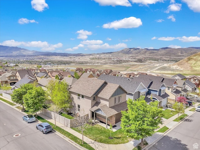 2813 W Hidden Moose Ln, Lehi, UT 84043 - drone / aerial view with a residential view and a mountain view