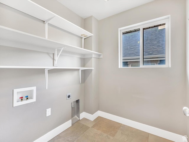 2813 W Hidden Moose Ln, Lehi, UT 84043 - laundry room with baseboards, laundry area, electric dryer hookup, and hookup for a washing machine