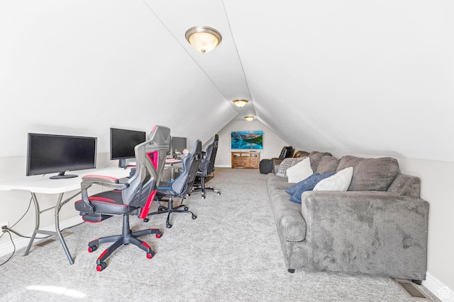 454 N 3550 W, Layton, UT 84041 - carpeted office space featuring baseboards and vaulted ceiling