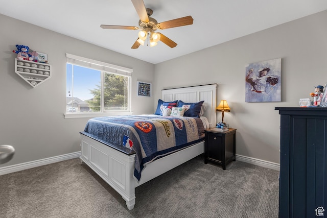 454 N 3550 W, Layton, UT 84041 - carpeted bedroom featuring baseboards and ceiling fan