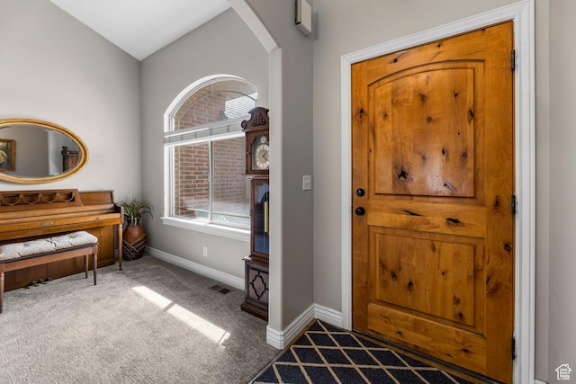 454 N 3550 W, Layton, UT 84041 - carpeted foyer with lofted ceiling and arched walkways