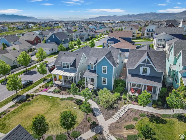 10627 S Lake Terrace Ave S, South Jordan, UT 84009 - aerial view of residential area featuring a mountainous background