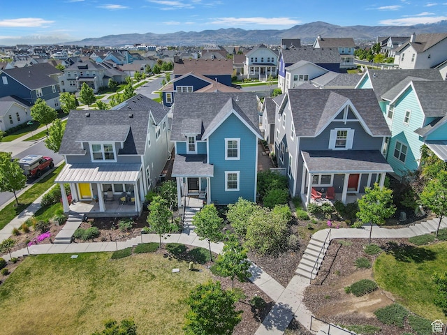 10627 S Lake Terrace Ave S, South Jordan, UT 84009 - aerial perspective of suburban area featuring a mountain backdrop