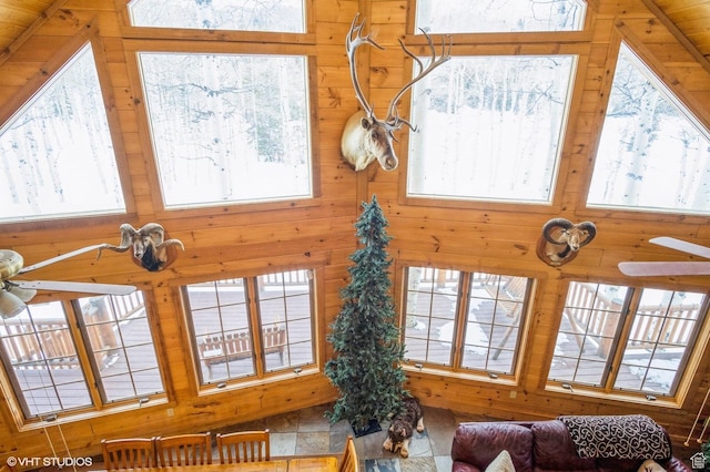 4417 Buck Way Unit 2029, Heber City, UT 84032 - living room with wood walls and a healthy amount of sunlight