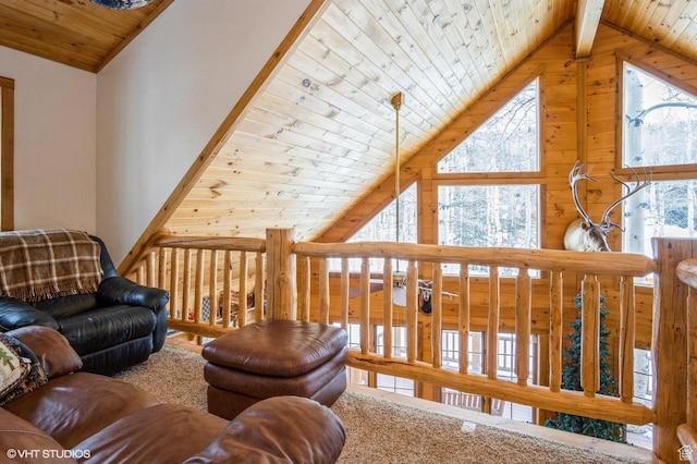 4417 Buck Way Unit 2029, Heber City, UT 84032 - living area with high vaulted ceiling, a wealth of natural light, and wood ceiling