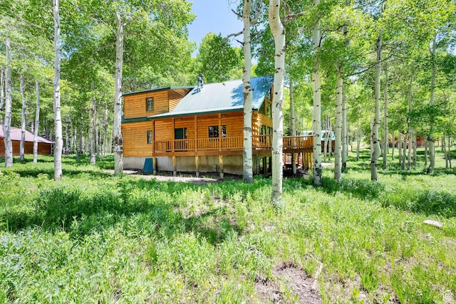 4417 Buck Way Unit 2029, Heber City, UT 84032 - back of property featuring a wooden deck and metal roof