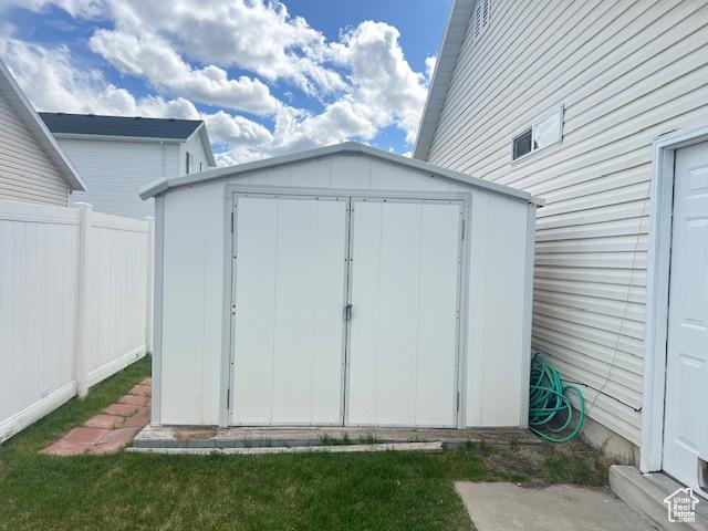 5448 S 4025 W, Roy, UT 84067 - view of shed with fence