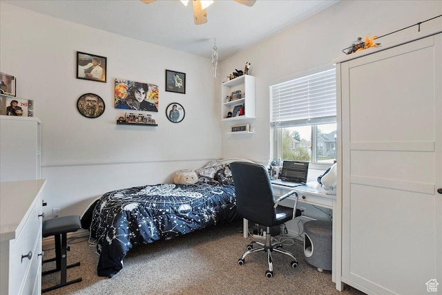 3072 S 1065 W, Syracuse, UT 84075 - carpeted bedroom featuring a desk and ceiling fan