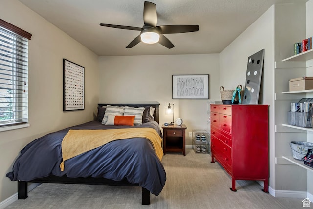 3381 W Slate View Dr, South Jordan, UT 84095 - carpeted bedroom featuring baseboards and ceiling fan