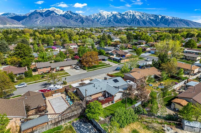 6888 S 455 E, Midvale, UT 84047 - drone / aerial view featuring a residential view and a mountain view