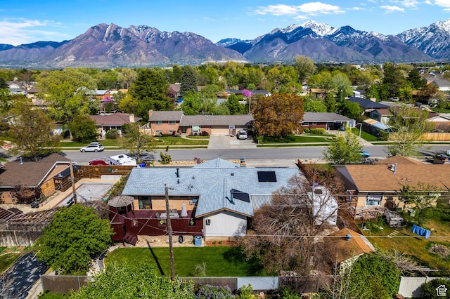 6888 S 455 E, Midvale, UT 84047 - birds eye view of property featuring a residential view and a mountain view