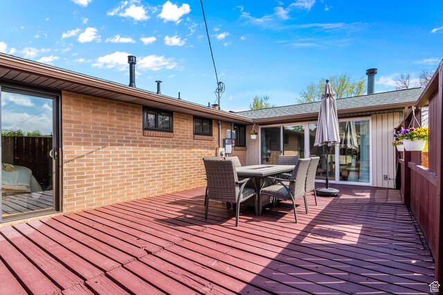 6888 S 455 E, Midvale, UT 84047 - deck featuring outdoor dining area