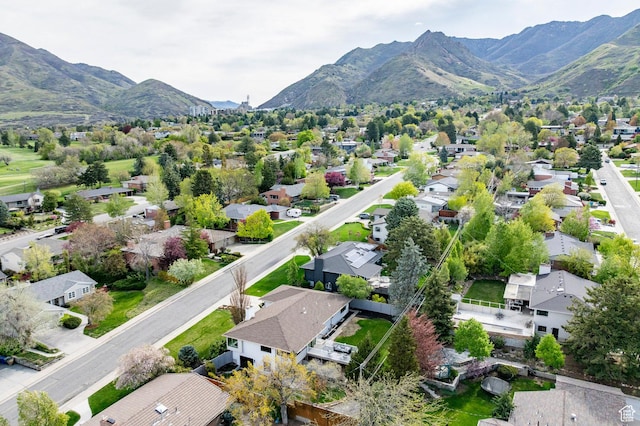 2568 E Sherwood Dr, Salt Lake City, UT 84108 - birds eye view of property with a residential view and a mountain view
