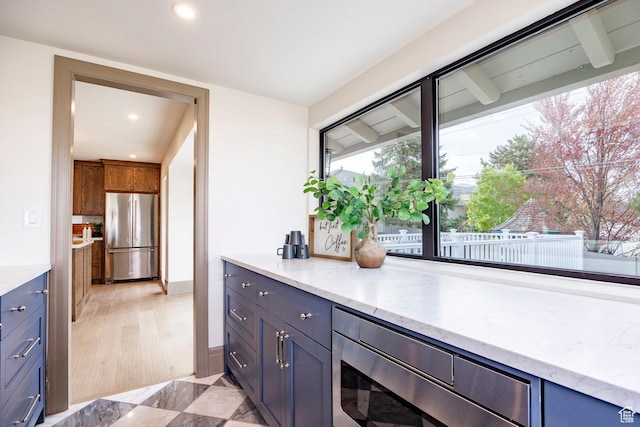 2568 E Sherwood Dr, Salt Lake City, UT 84108 - interior space featuring recessed lighting, appliances with stainless steel finishes, and light stone counters